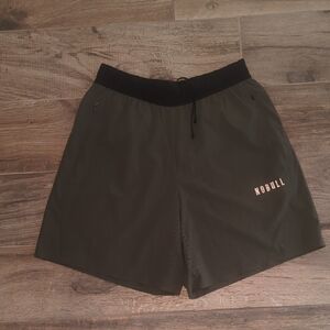 No Bull Olive Green Athletic Shorts